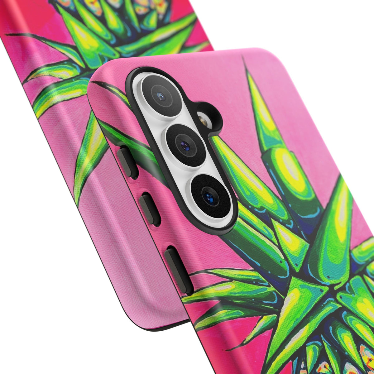 Neon Pineapple Tough Phone Case