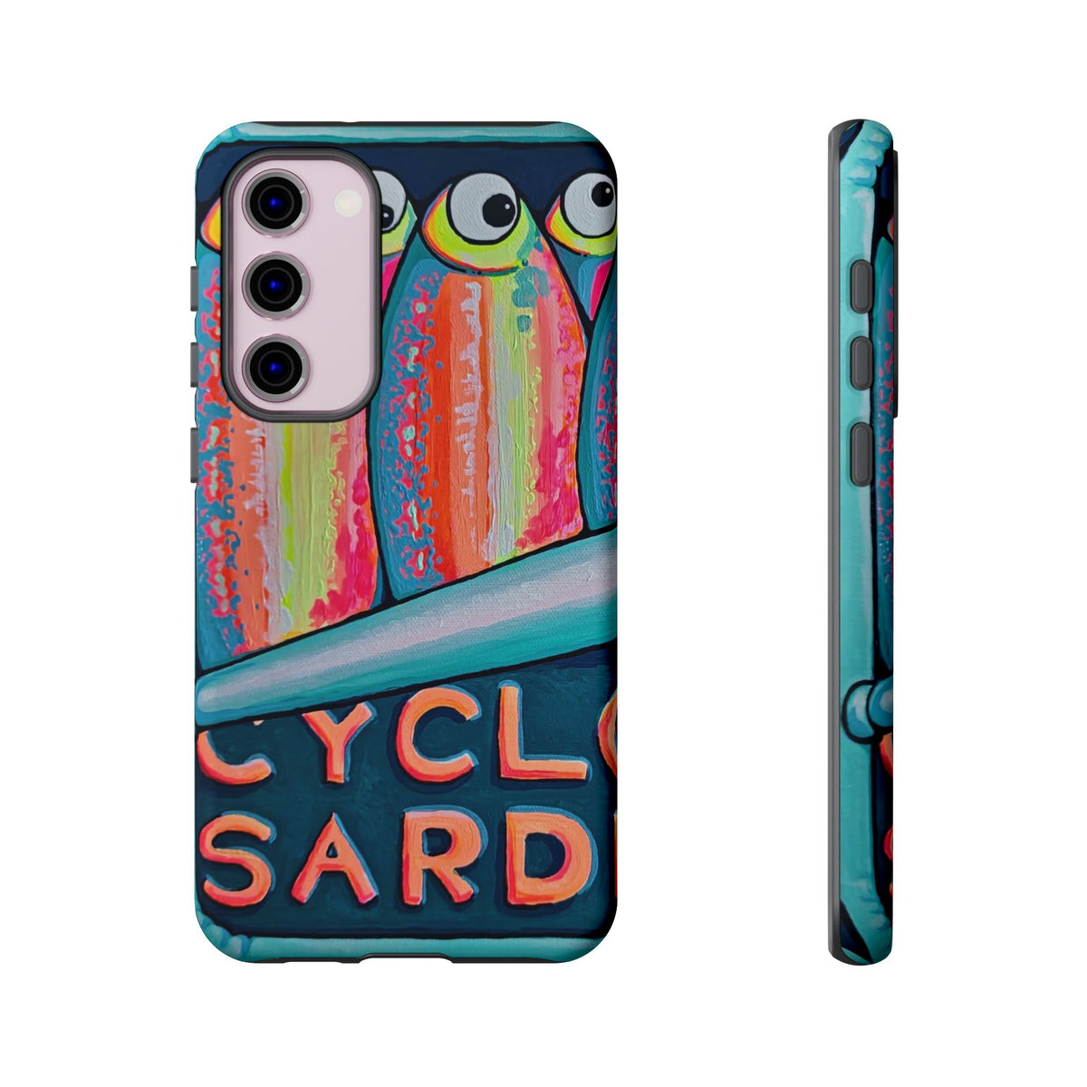 Neon Sardines Tough Phone Case