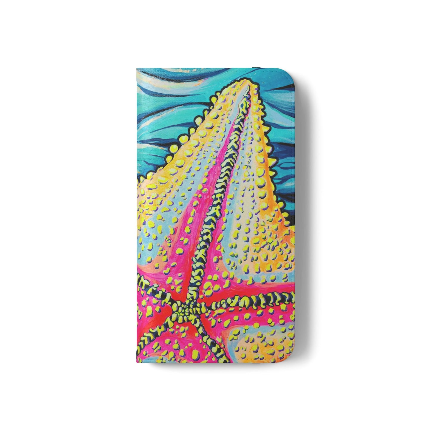 Starfish Beach Bocas Flip Phone Case – Wallet Cover with Card Slots