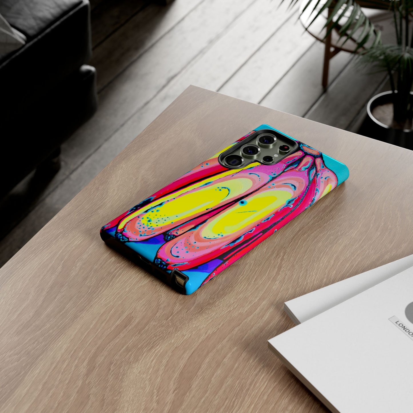 Neon Fat Bananas Tough Phone Case