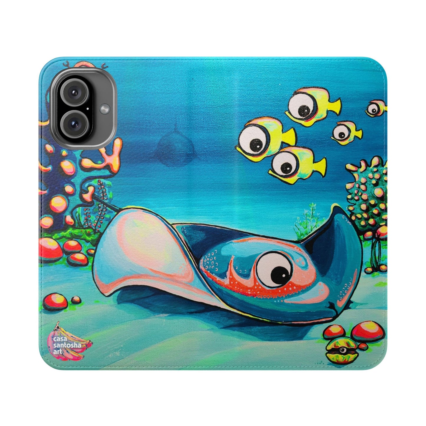 Cyclops Stingray Flip Phone Case – Wallet Cover with Card Slots