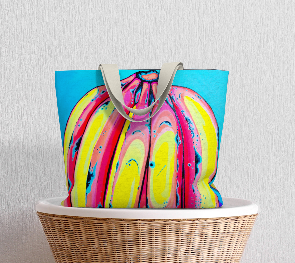 Neon Fat Bananas Market Tote
