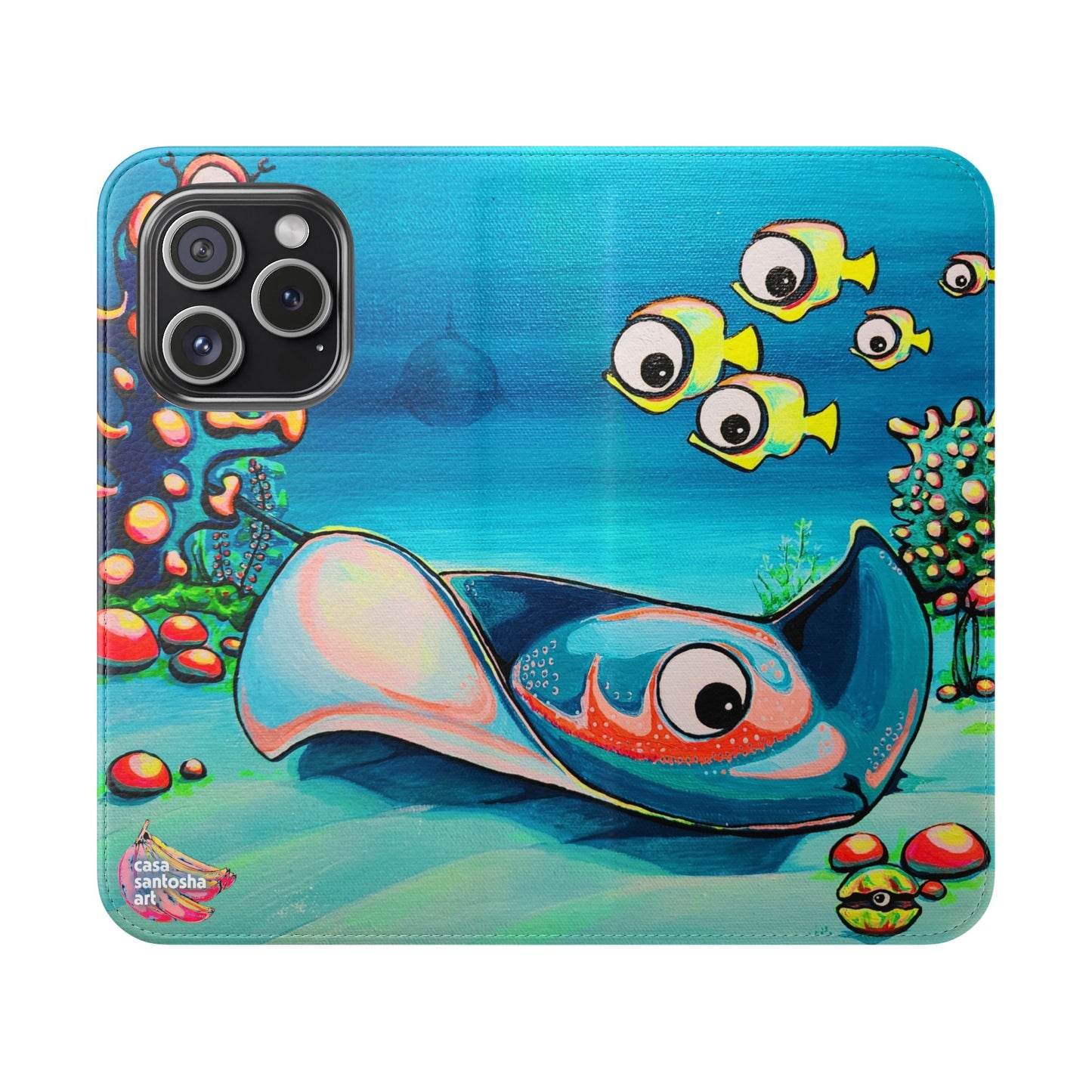 Cyclops Stingray Flip Phone Case – Wallet Cover with Card Slots