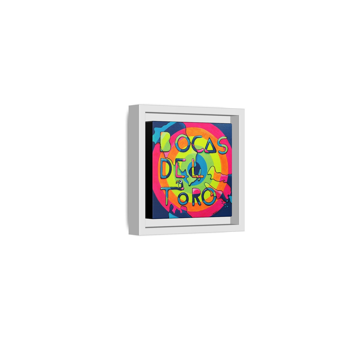 Framed Bocas Del Toro Islands Canvas Print