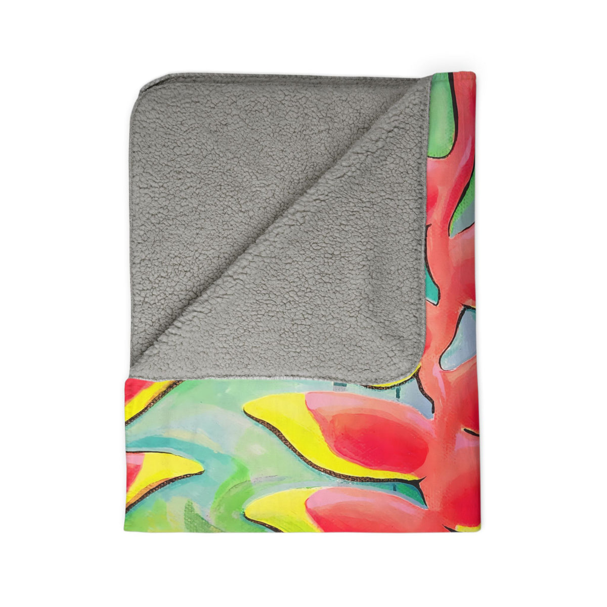 Cyclops Hummingbirds Fleece Sherpa Blanket