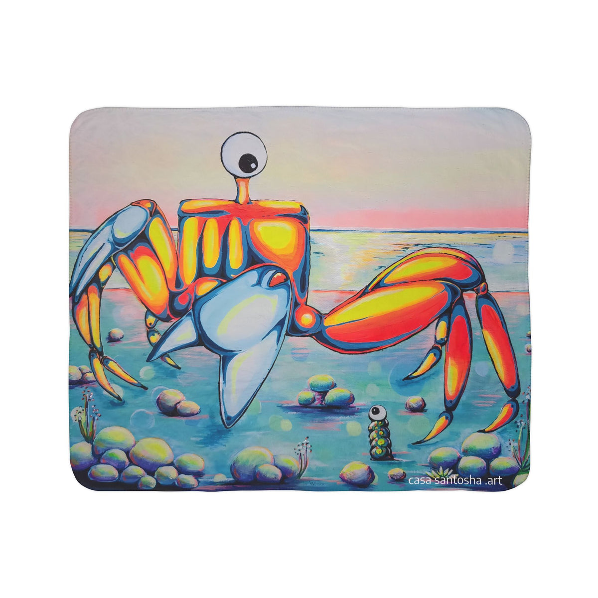 Cyclops Crab Fleece Sherpa Blanket
