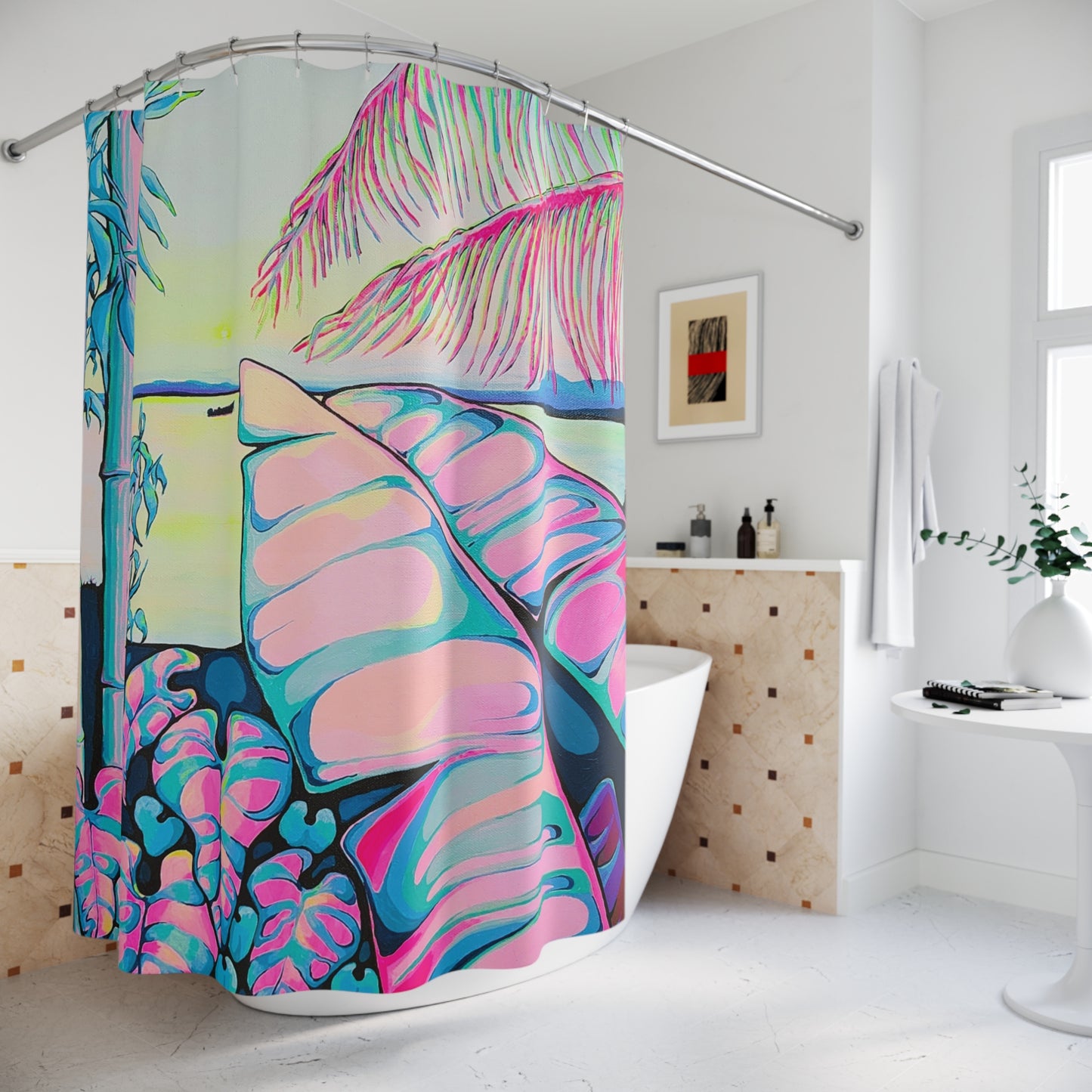 Rideau de douche Serenity Bocas Pop Art