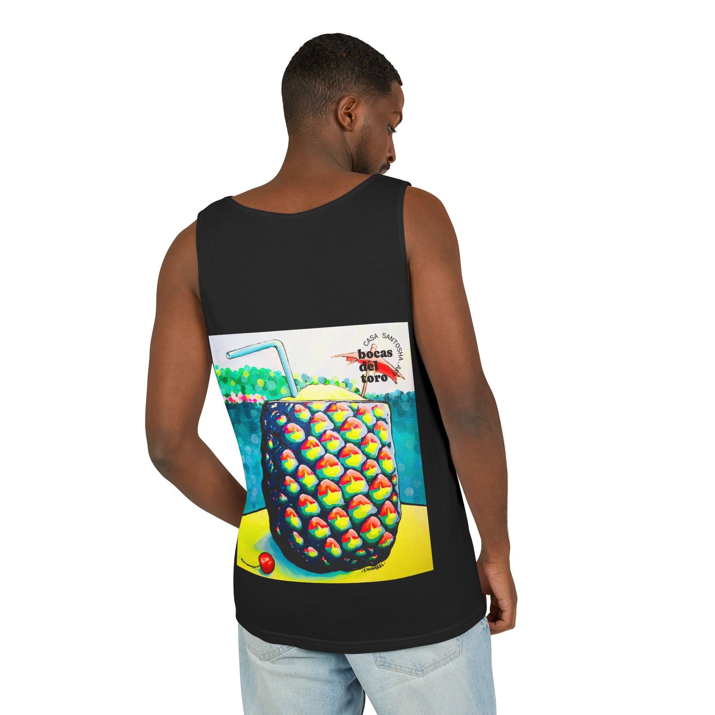 Unisex Neon Piña Colada Tank Top - Perfect for Summer Vibes