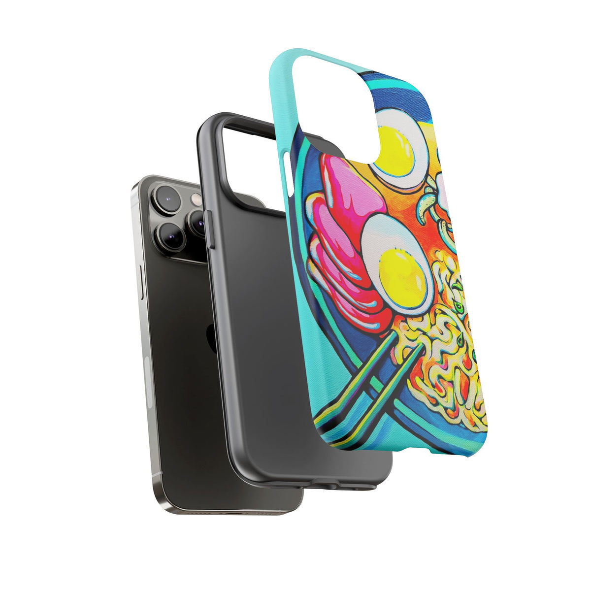 Coque de téléphone résistante Neon Ramen