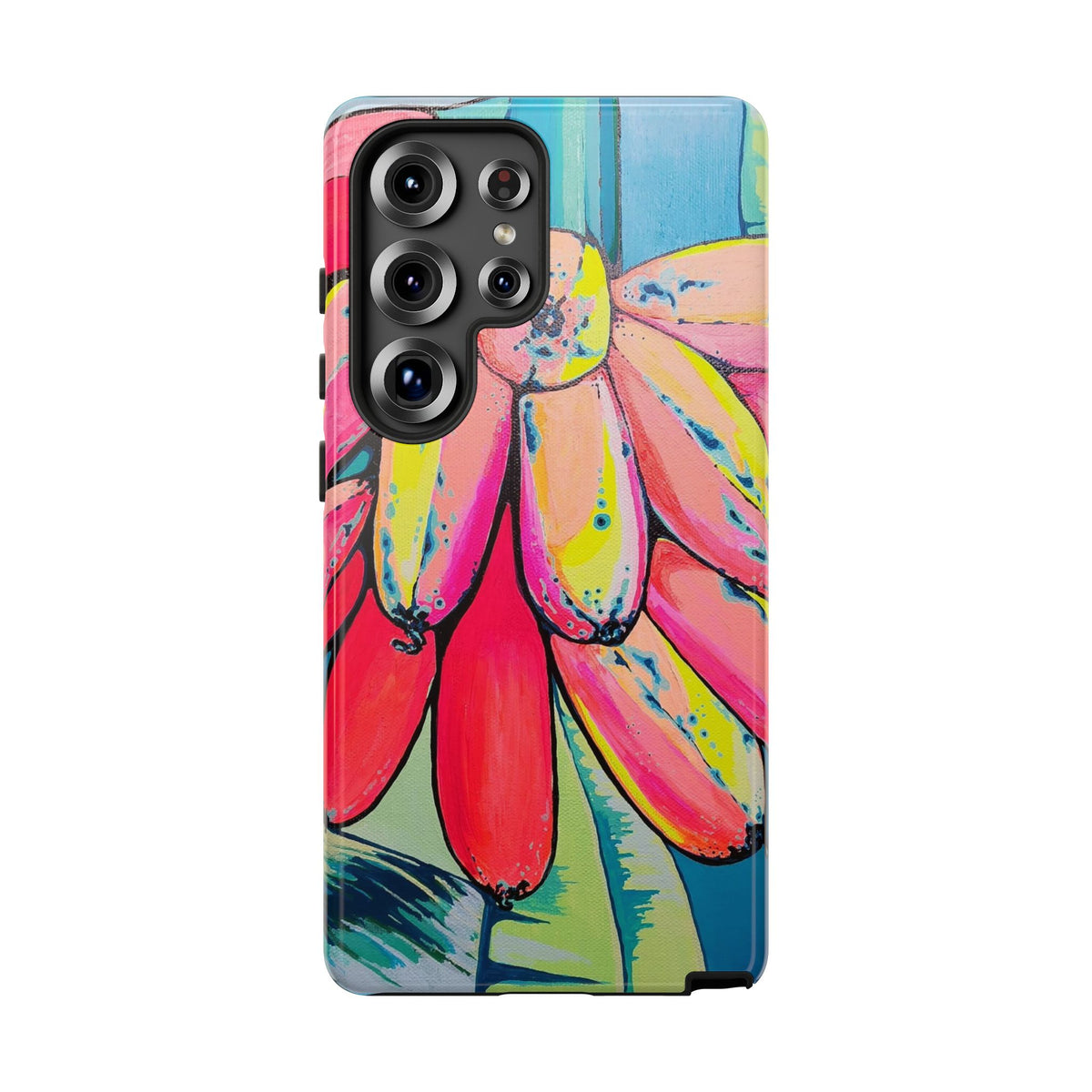 Neon Primitivo Bananas Tough Phone Case