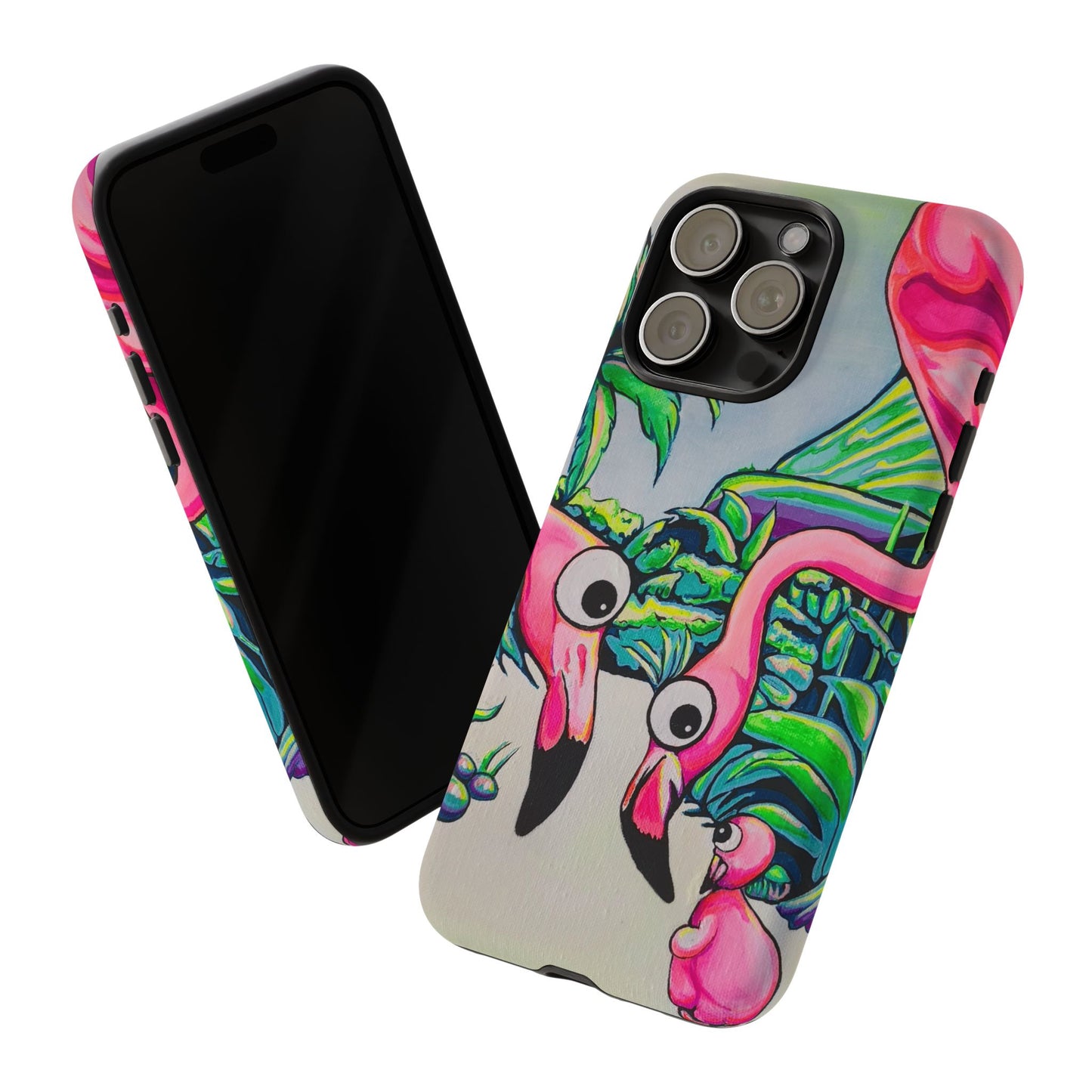 Cyclops Flamingo Family Tough Phone Case
