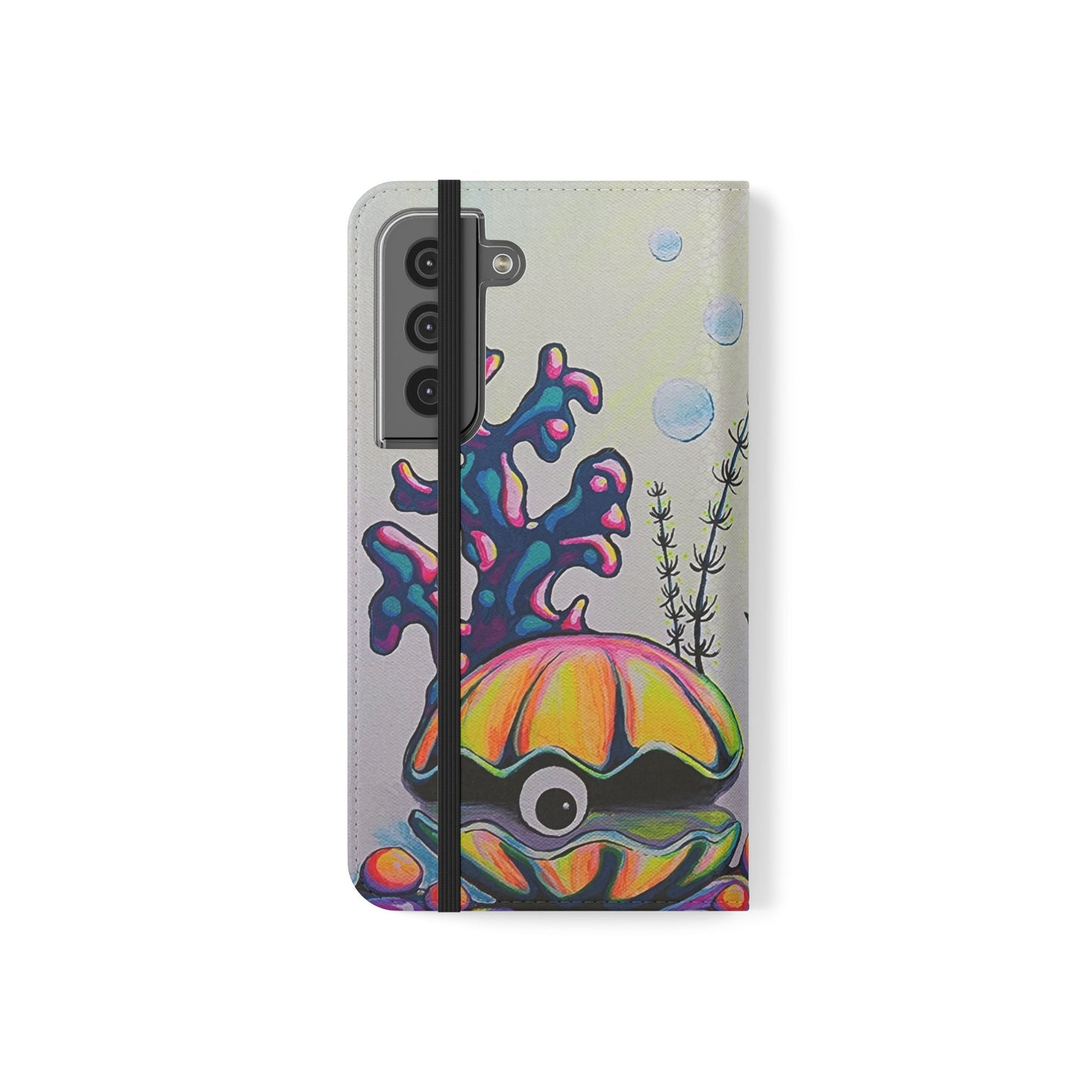 Cyclops Clam Flip Phone Case – Wallet Cover with Card Slots