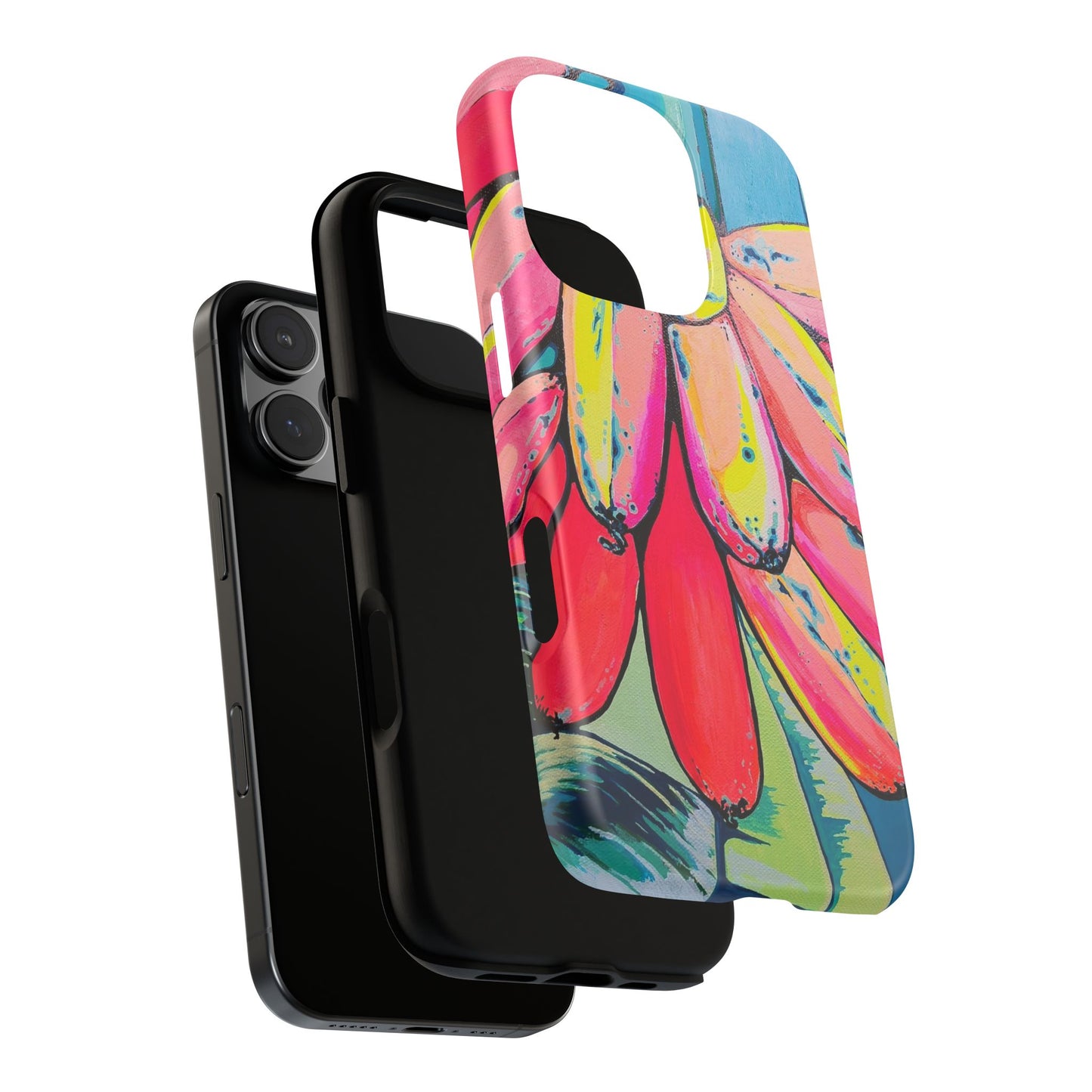 Neon Primitivo Bananas Tough Phone Case