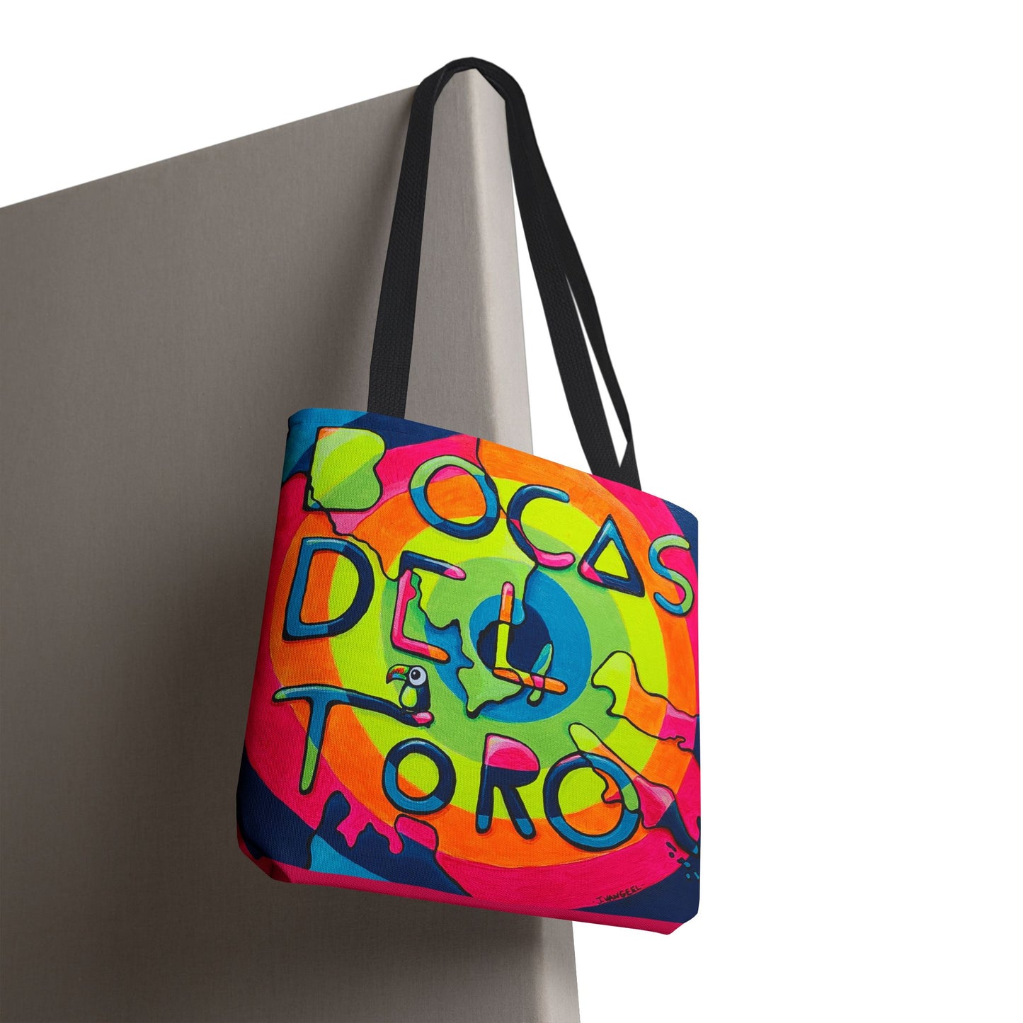 Premium Bocas Del Toro Islands Tote Bag, Original Artist Design, Reusable Shopping Tote,  Eco-Friendly