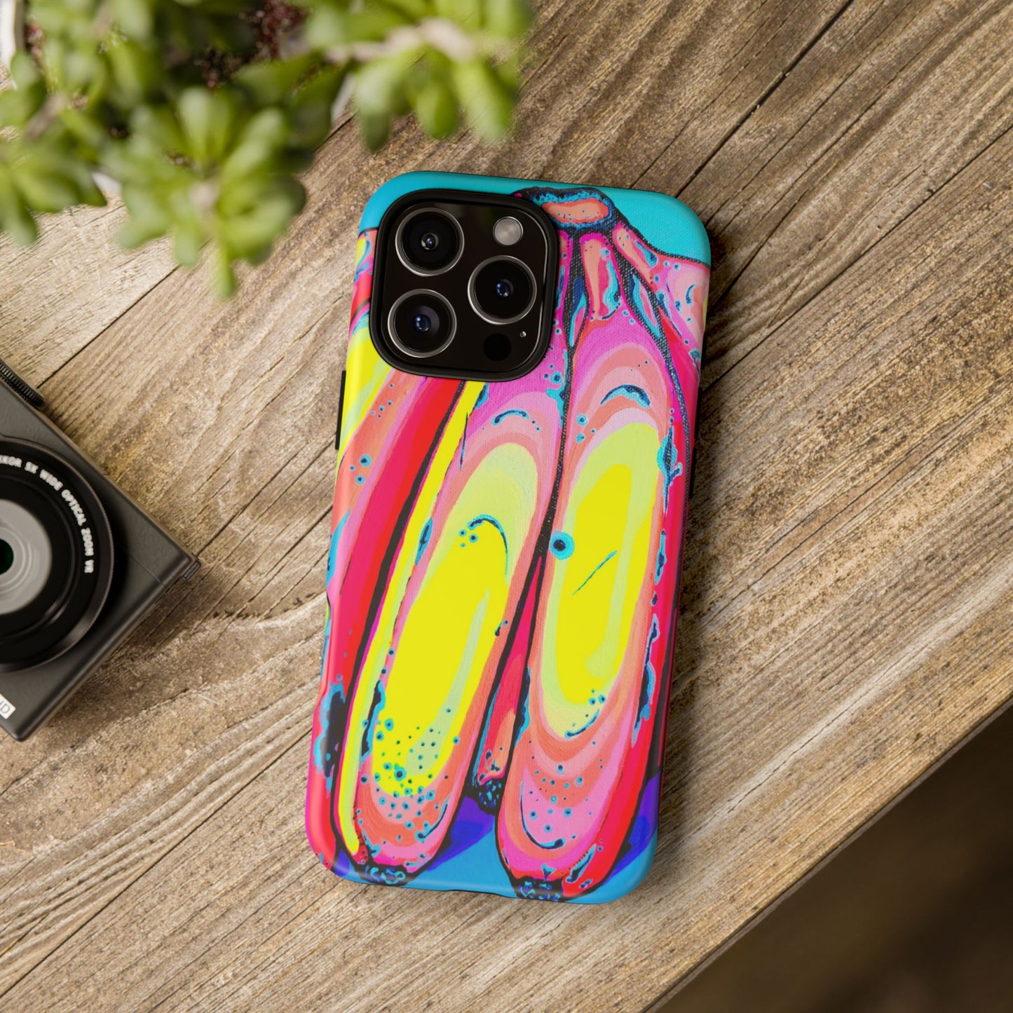 Neon Fat Bananas Tough Phone Case