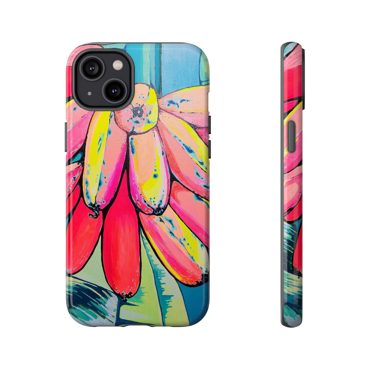 Neon Primitivo Bananas Tough Phone Case