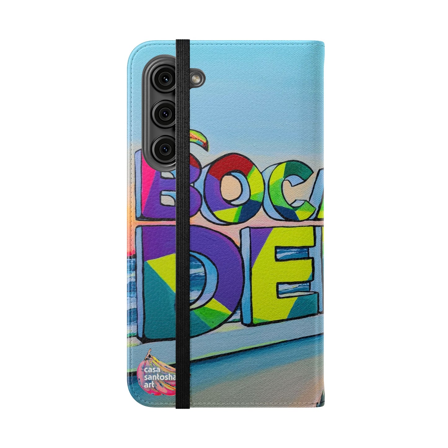 Bocas Del Toro Sign Flip Phone Case – Wallet Cover with Card Slots