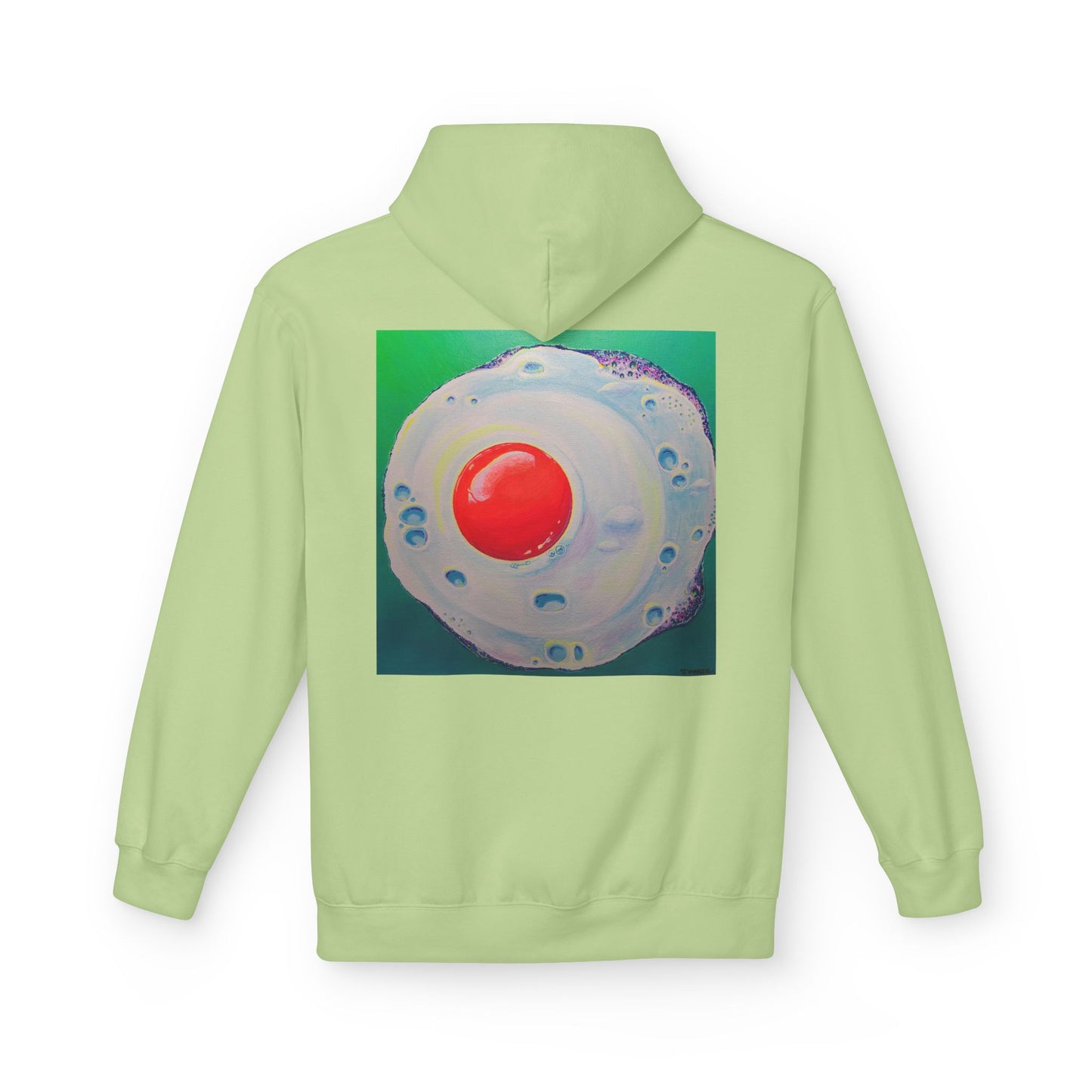Unisex Neon Fried Egg Soft Hoodie