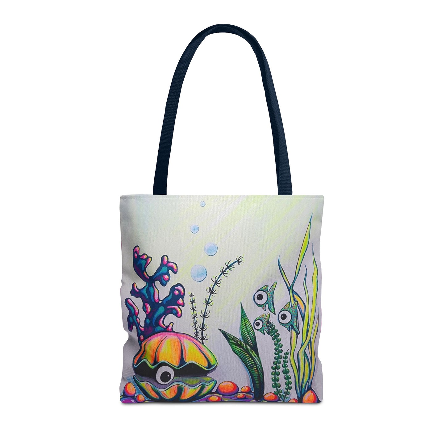 Premium Cyclops Clam Tote Bag, Original Artist Design, Reusable Shopping Tote,  Eco-Friendly