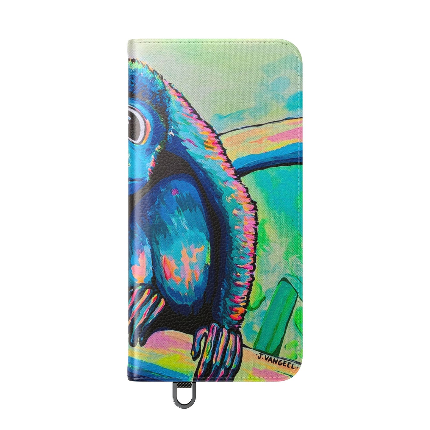 Cyclops Monkey Flip Phone Case – Wallet Cover with Card Slots