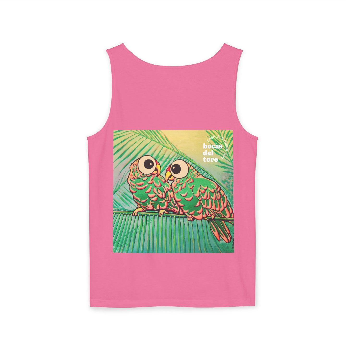 Unisex Chatty Cyclops Parrots Tank Top - Perfect for Summer Vibes