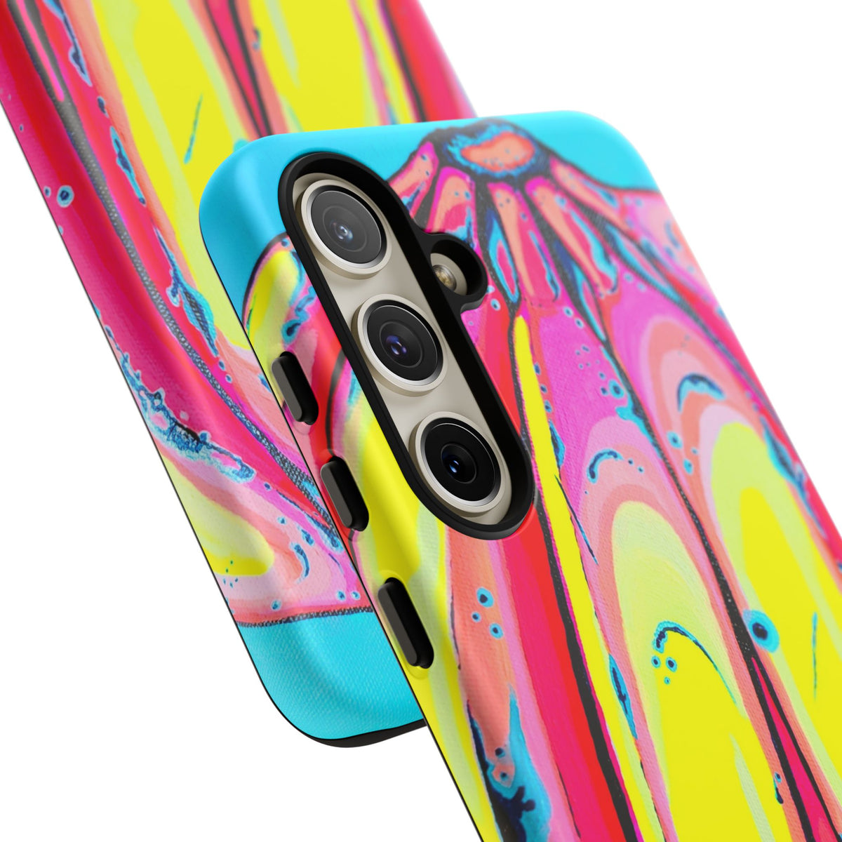 Neon Fat Bananas Tough Phone Case