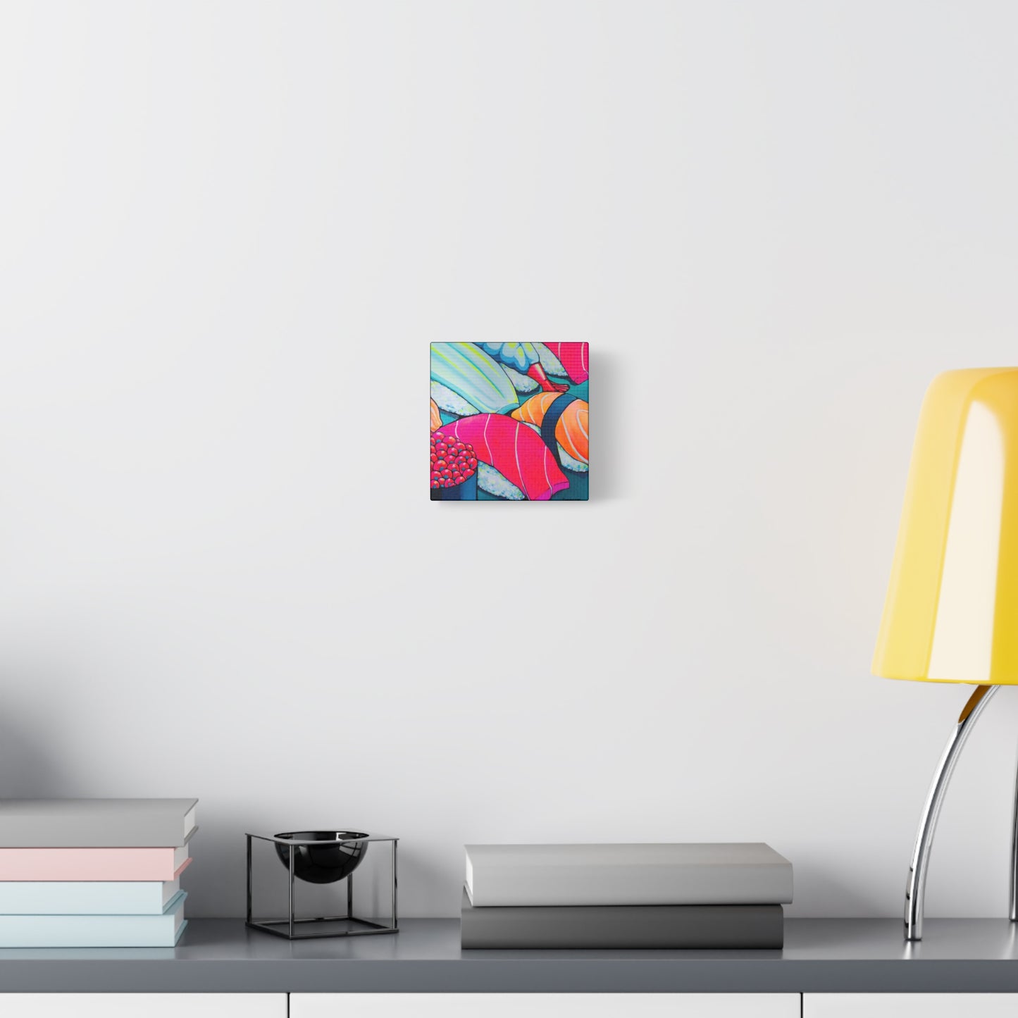 Neon Sushi Canvas Wall Art