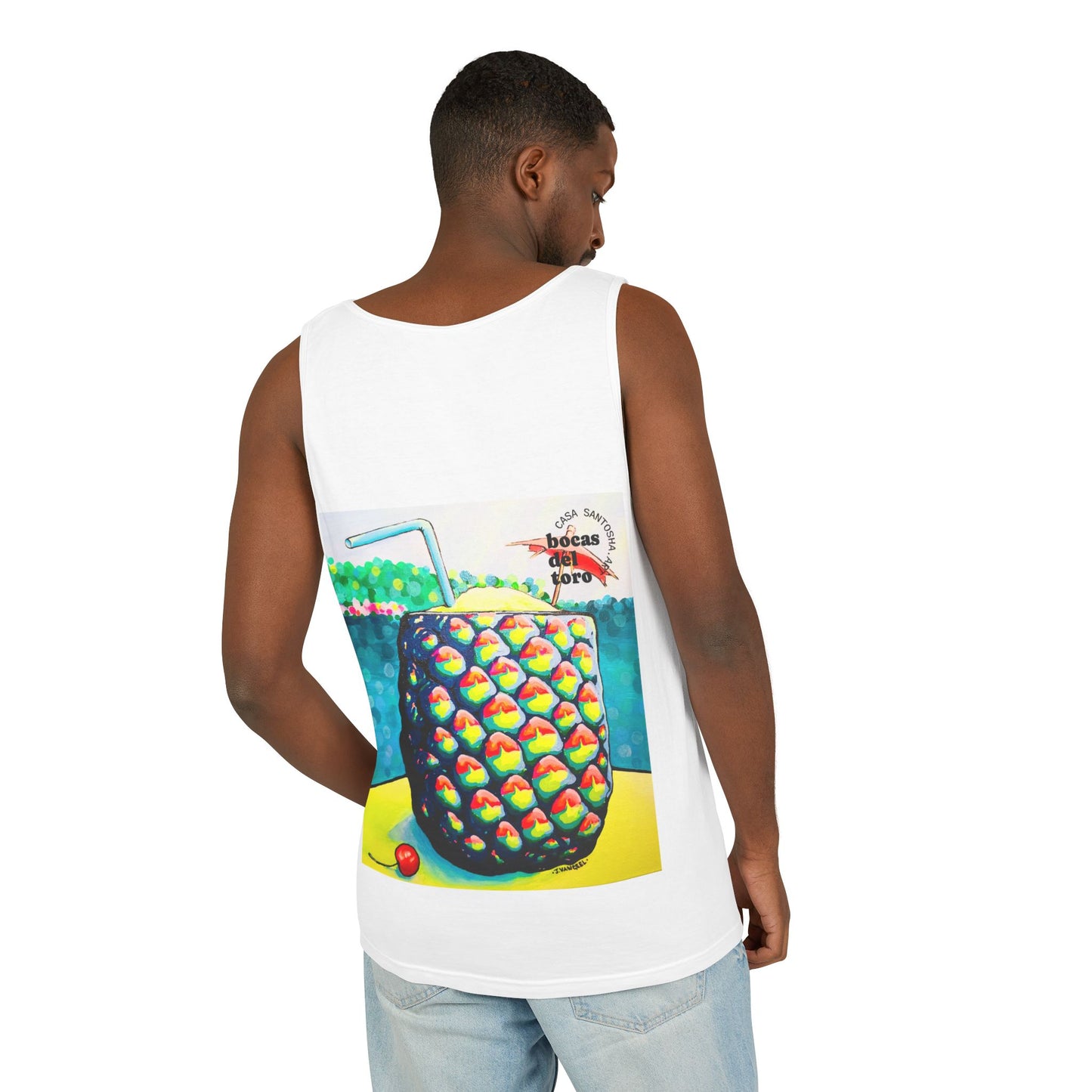 Unisex Neon Piña Colada Tank Top - Perfect for Summer Vibes
