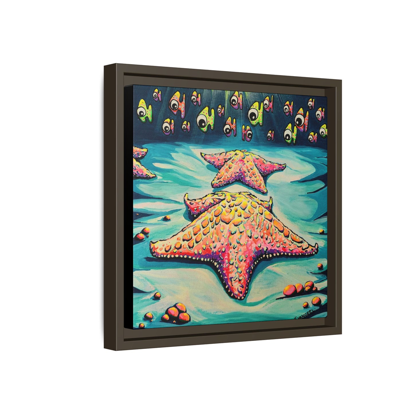 Framed Cyclops Starfish Canvas Print