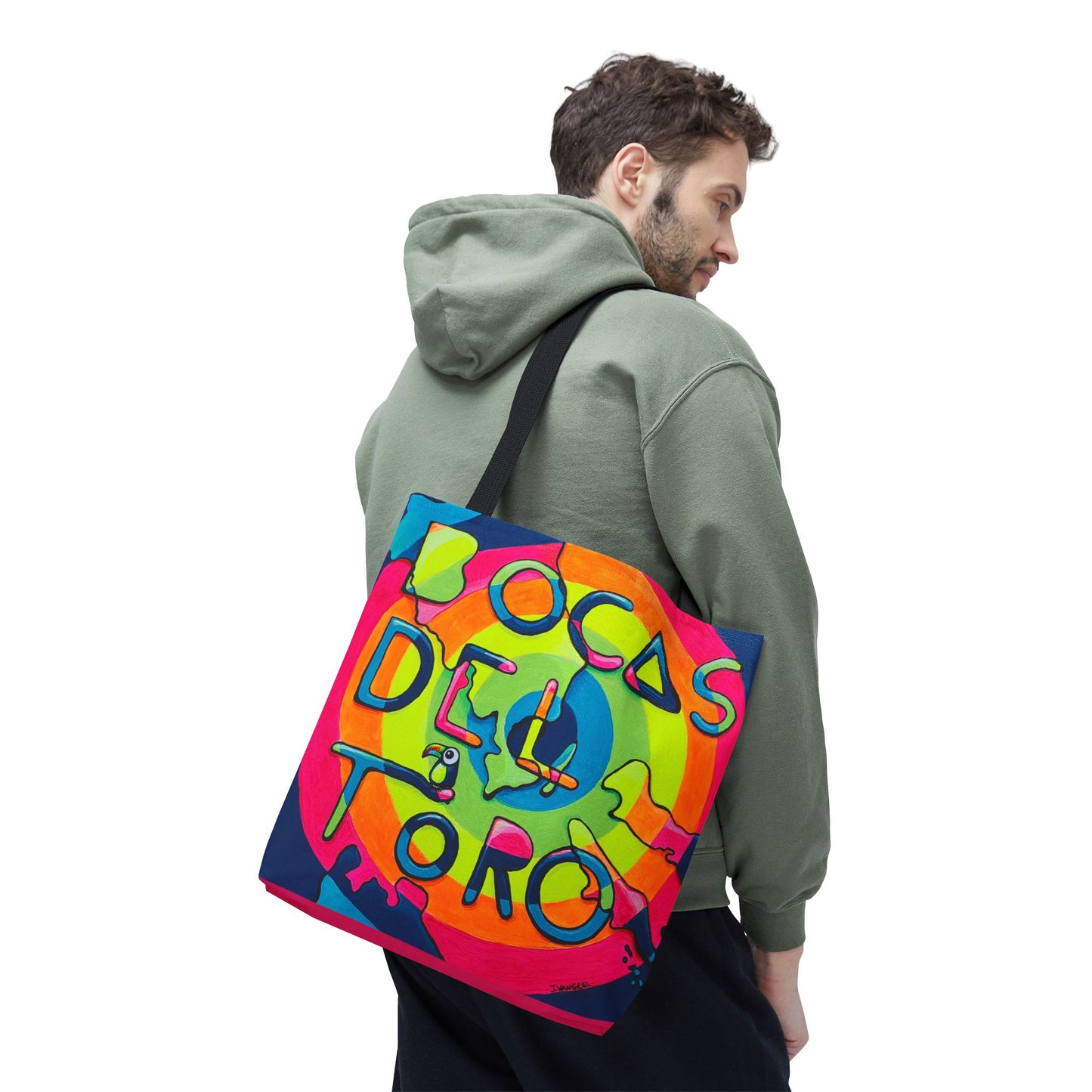 Premium Bocas Del Toro Islands Tote Bag, Original Artist Design, Reusable Shopping Tote,  Eco-Friendly