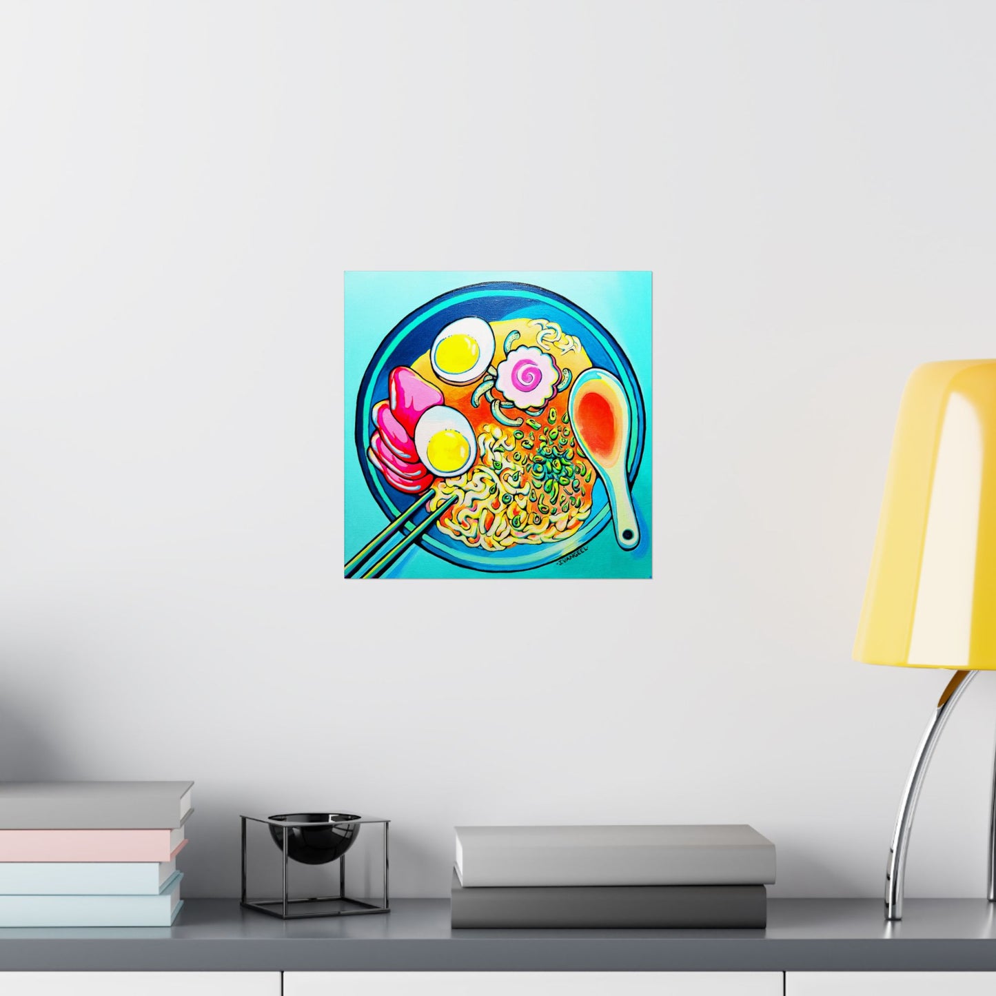 Neon Ramen Giclée Art Poster