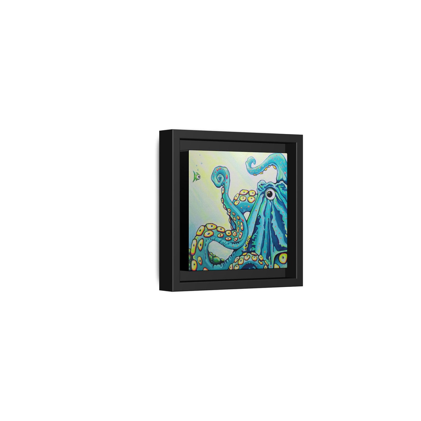Framed Cyclops Octopus Canvas Print