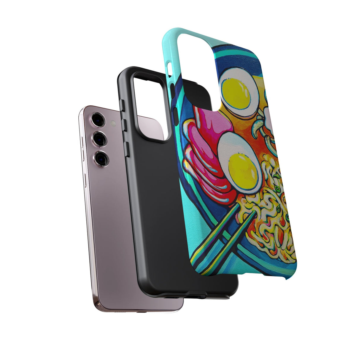 Coque de téléphone résistante Neon Ramen