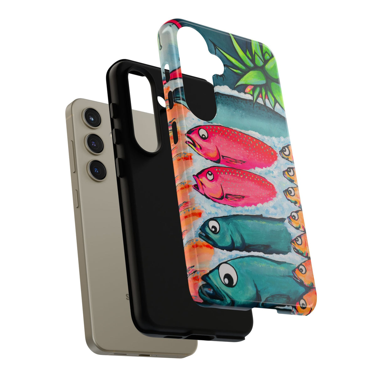 Neon Cabo Fish Market Tough Phone Case