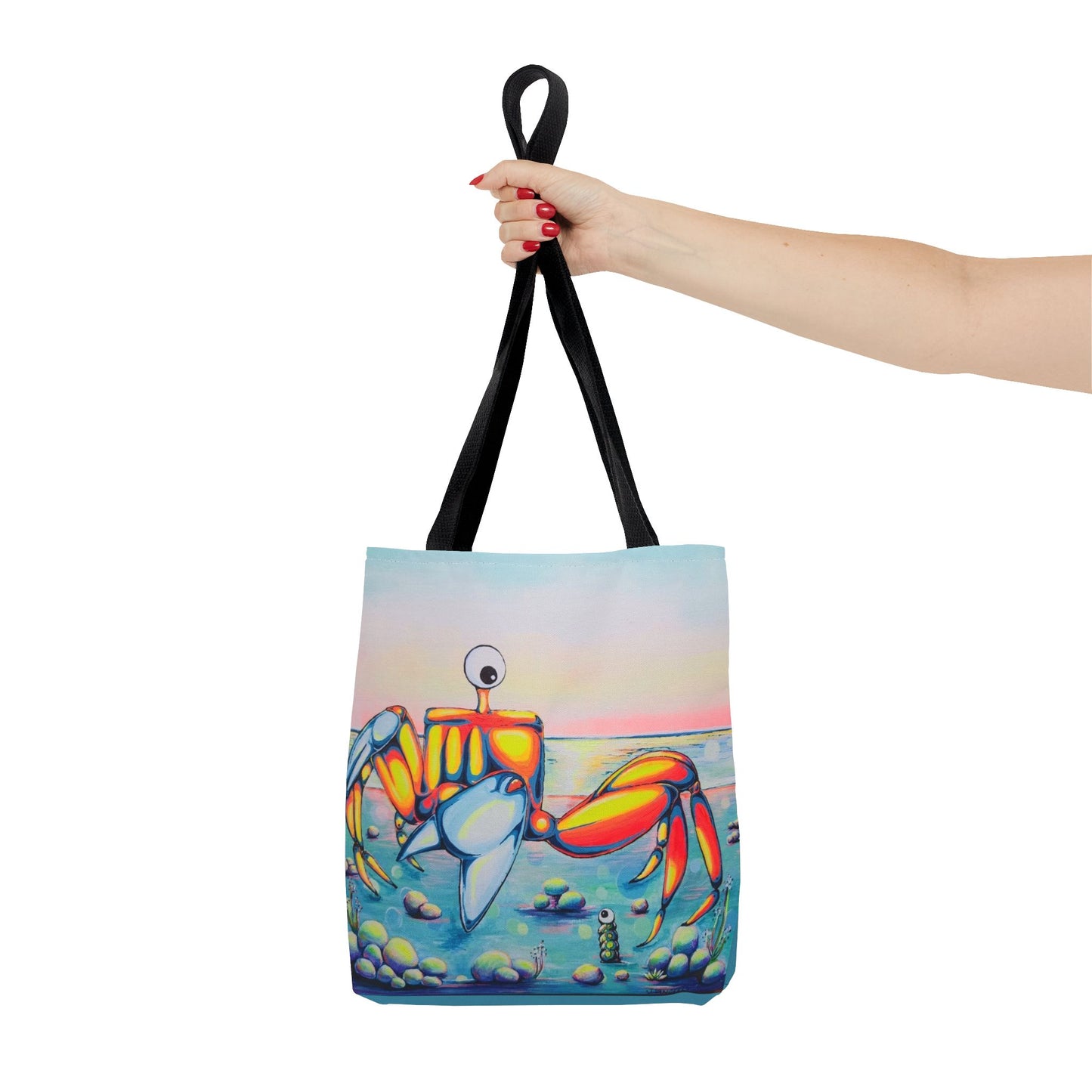 Premium Cyclops Crab Tote Bag, Original Artist Design, Reusable Shopping Tote,  Eco-Friendly