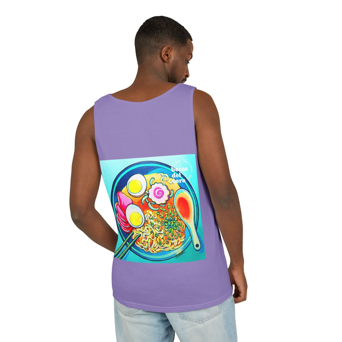 Unisex Neon Ramen Tank Top - Perfect for Summer Vibes