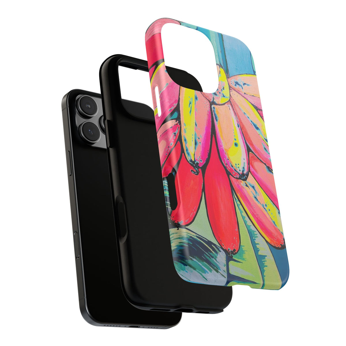 Neon Primitivo Bananas Tough Phone Case