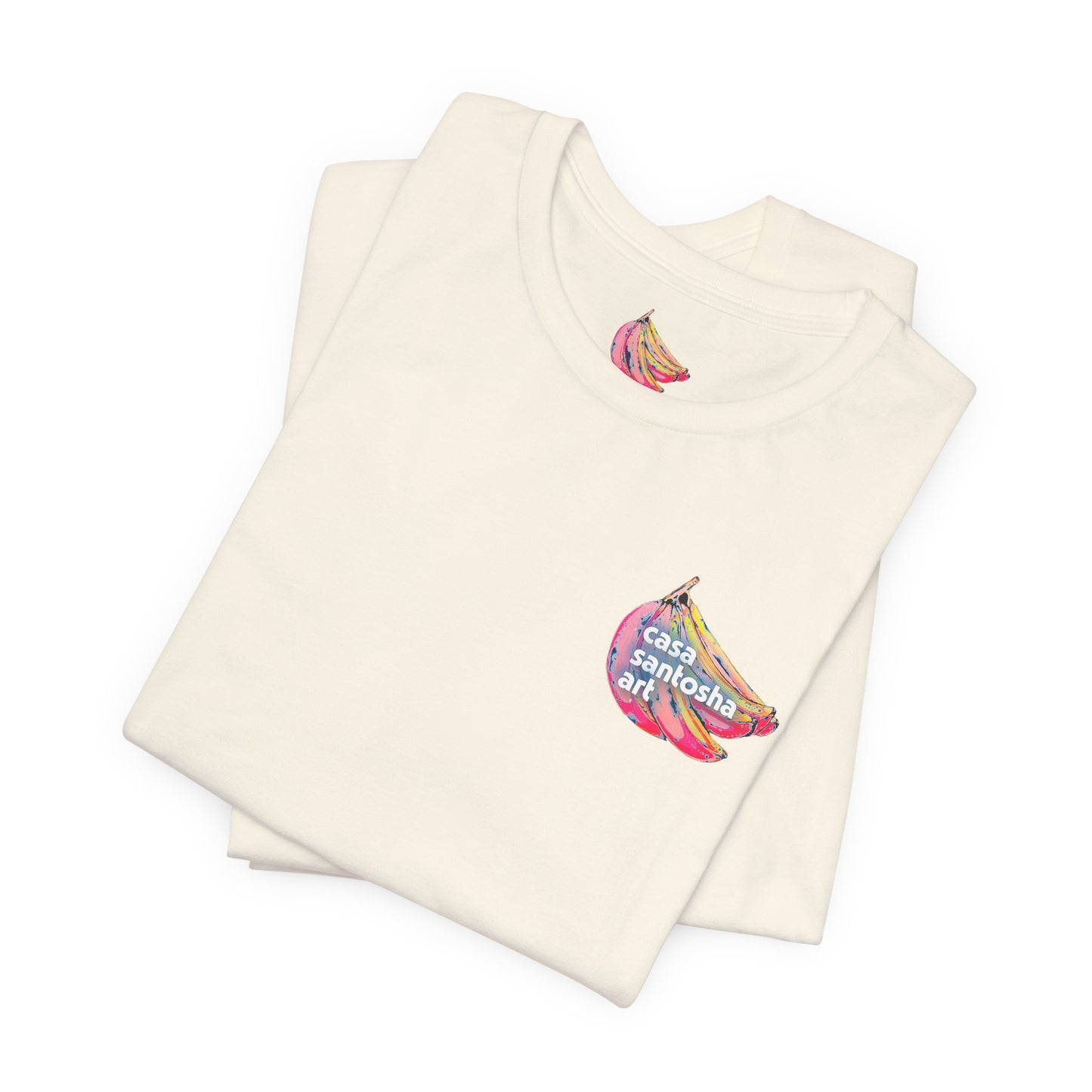 T-shirt unisexe néon à motif poisson frit