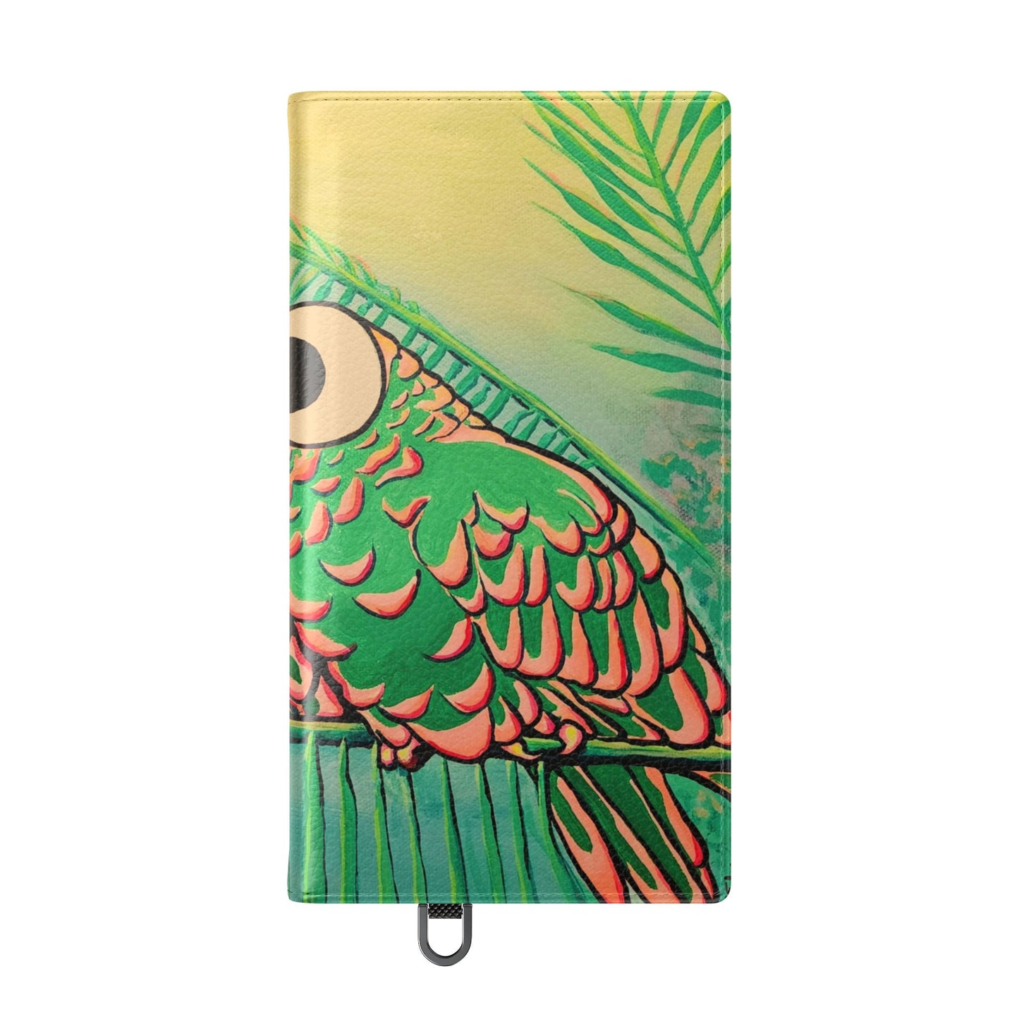 Chatty Cyclops Parrots Flip Phone Case – Wallet Cover with Card Slots