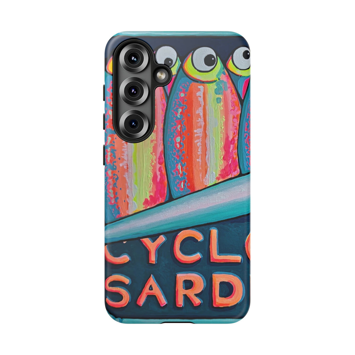 Neon Sardines Tough Phone Case