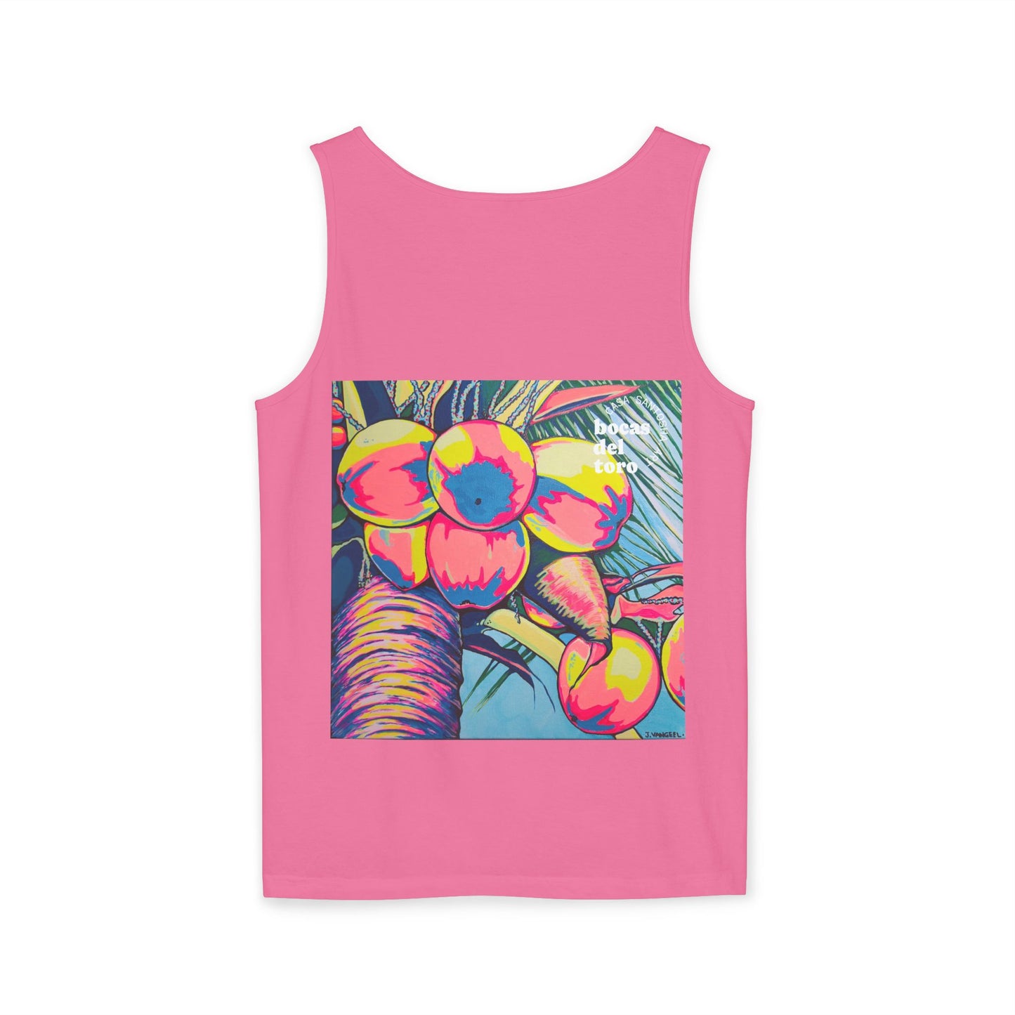 Unisex Neon Coconuts Tank Top - Perfect for Summer Vibes