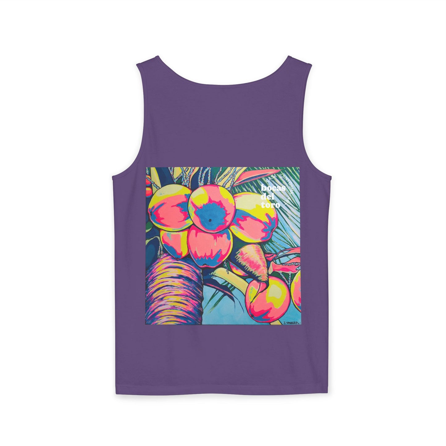 Unisex Neon Coconuts Tank Top - Perfect for Summer Vibes