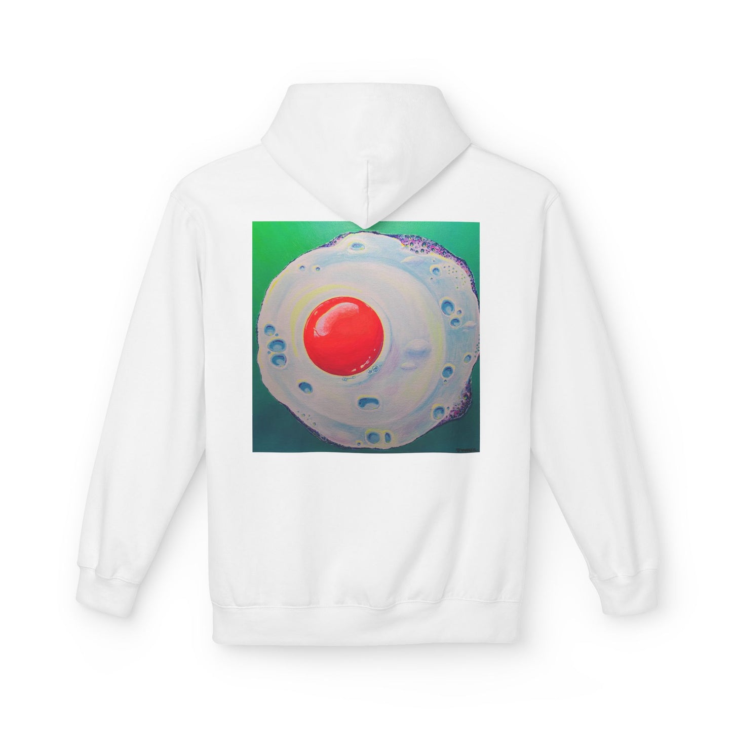 Unisex Neon Fried Egg Soft Hoodie