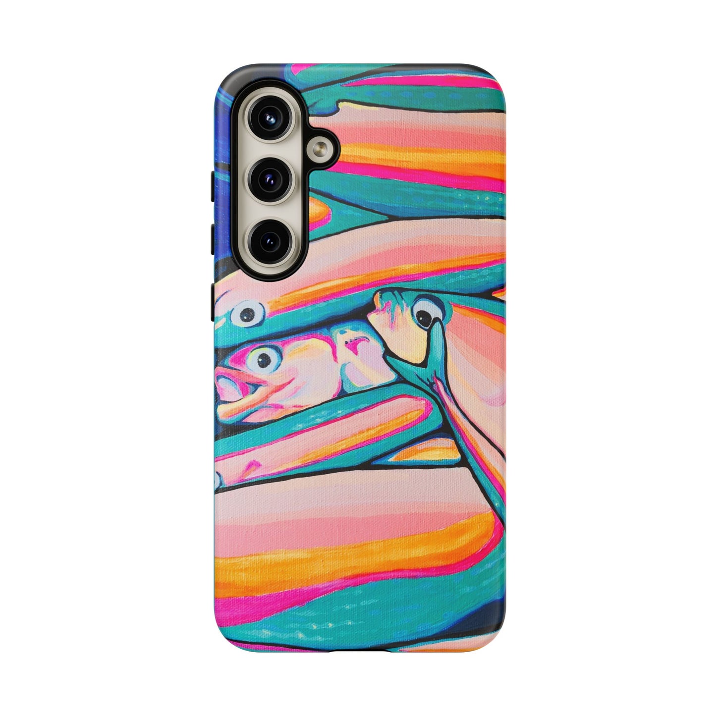 Neon Fish Tough Phone Case