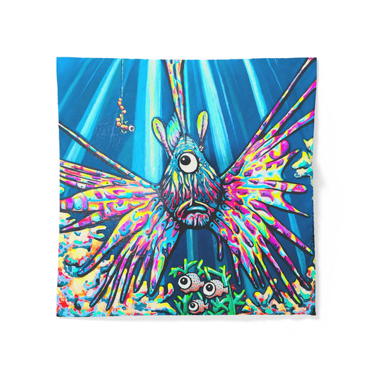 Cyclops Lionfish Duvet Cover