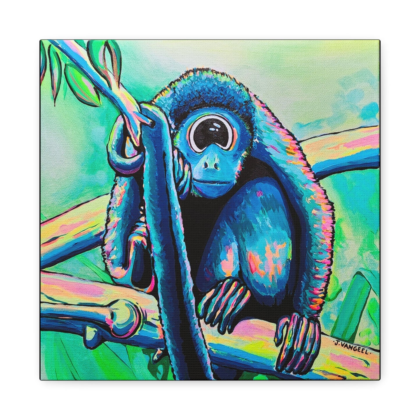 Cyclops Monkey Canvas Print, Original Artist Design, Home Decor, Wall Art