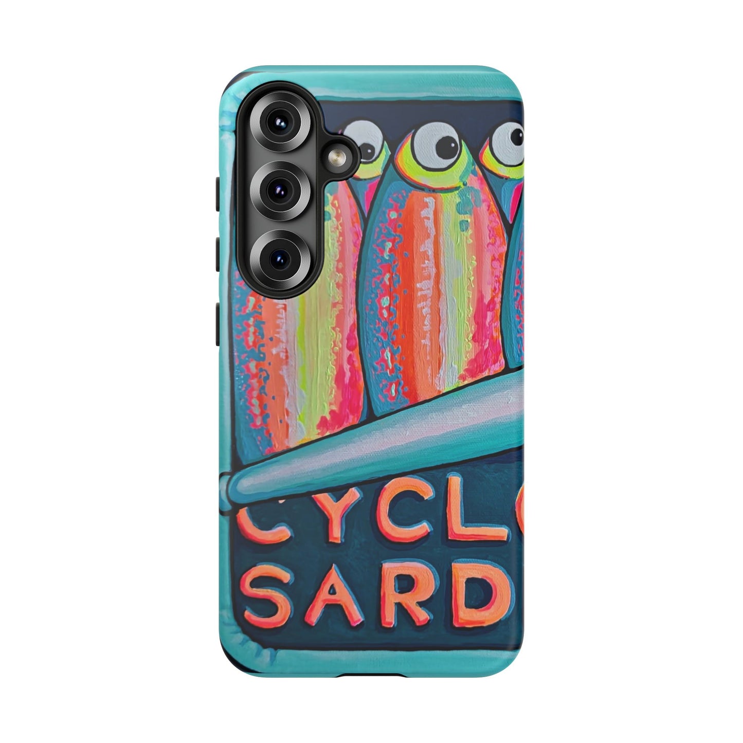 Neon Sardines Tough Phone Case
