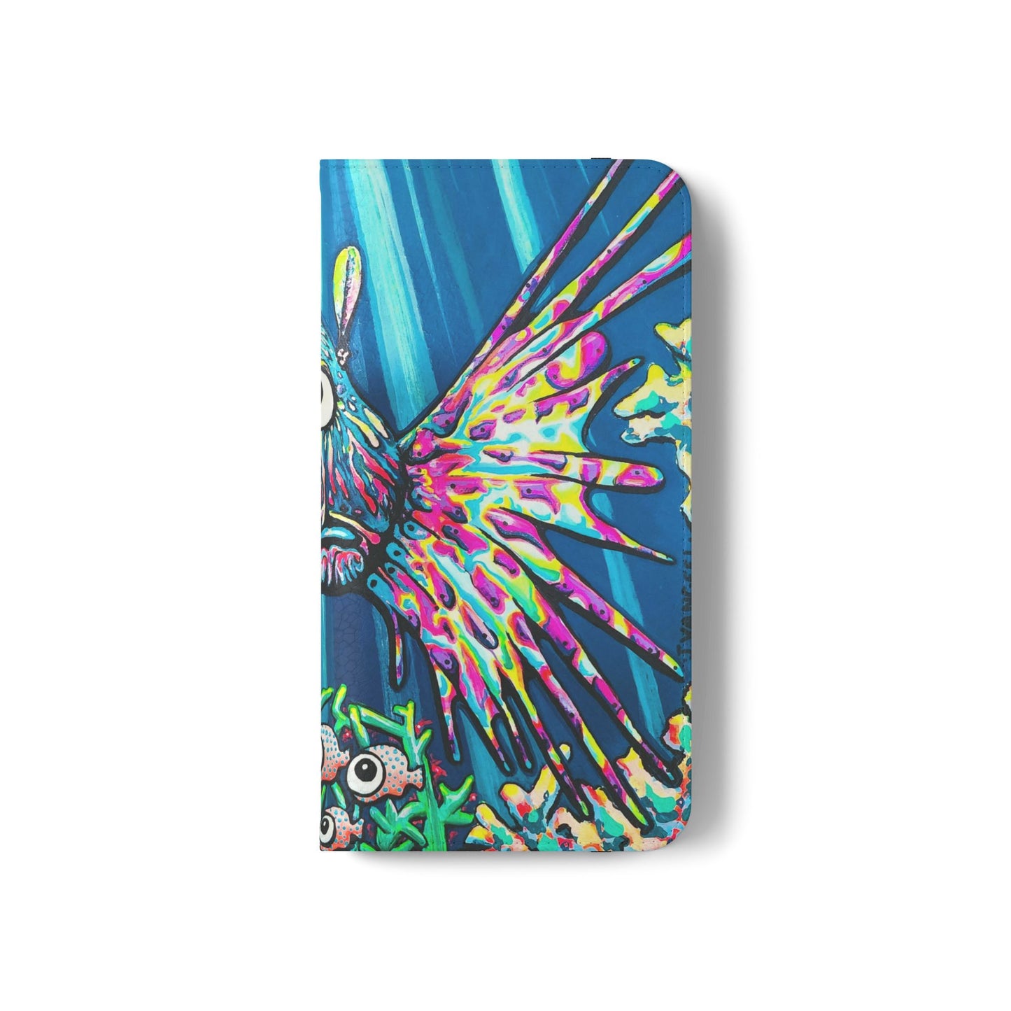 Cyclops Lionfish Flip Phone Case – Wallet Cover with Card Slots