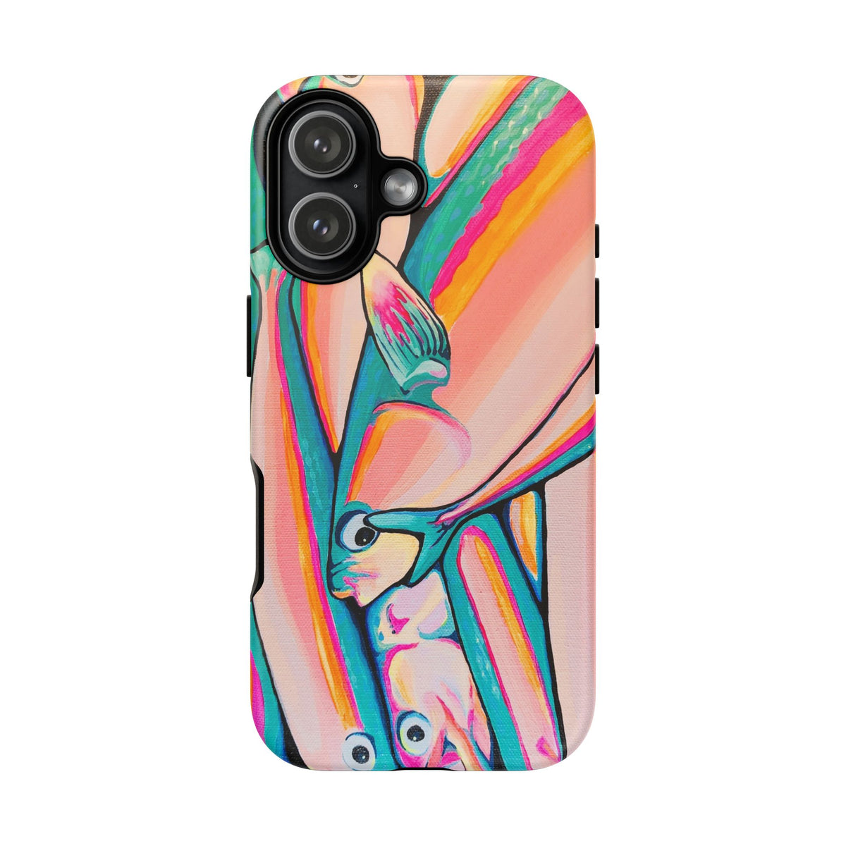 Neon Fish Tough Phone Case