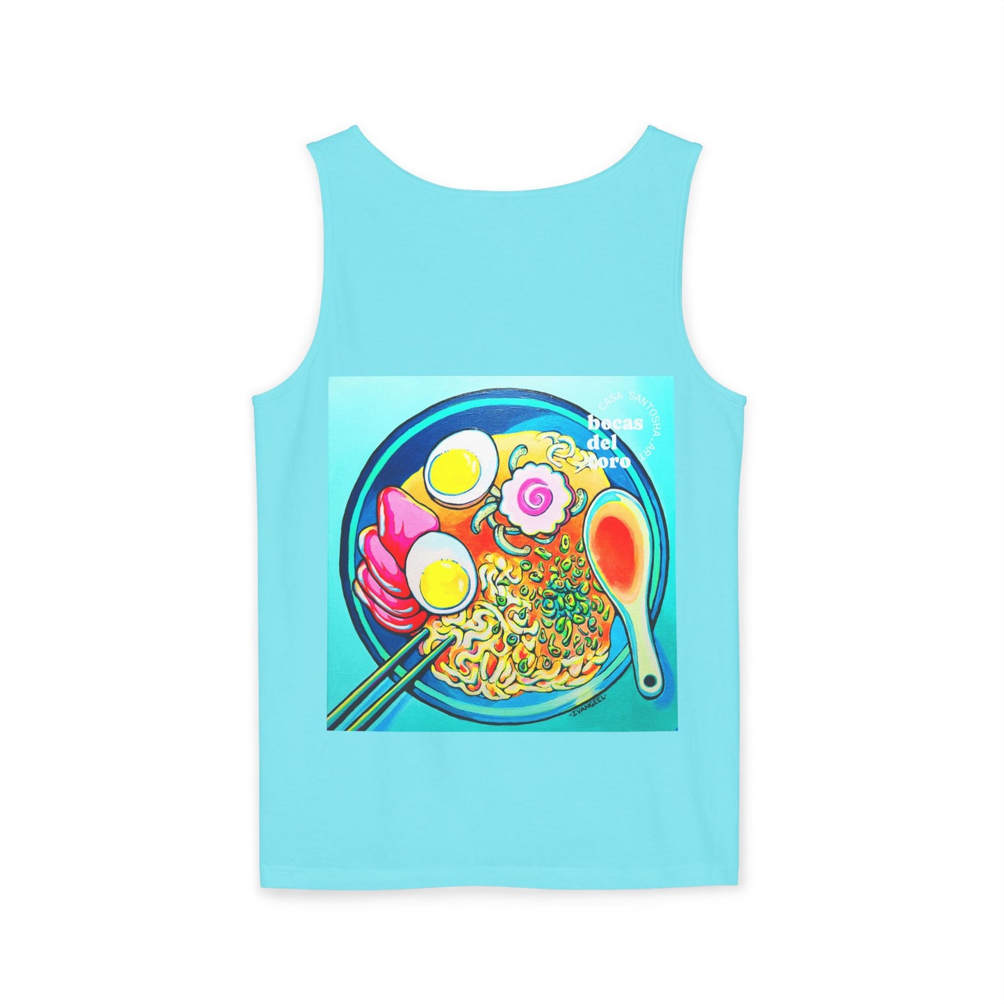 Unisex Neon Ramen Tank Top - Perfect for Summer Vibes